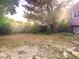 Backyard with large trees and a wooden fence provides serene outdoor space at 19156 E Arizona Pl, Aurora, CO 80017