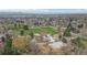 Aerial view of neighborhood park featuring playground and open green space at 2948 S Clarkson St, Englewood, CO 80113