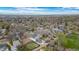 Aerial view showcasing the neighborhood's layout and proximity to city at 2948 S Clarkson St, Englewood, CO 80113