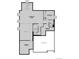 Basement floor plan featuring a recreation room, a bedroom and unfinished storage areas at 8686 Pennycress Dr, Littleton, CO 80125