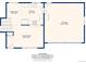 Main floor plan featuring a living room, kitchen, dining area, and garage at 8898 W Harvard Pl, Lakewood, CO 80227