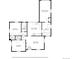 Detailed floor plan showcasing the layout of the home including living areas, bedrooms, and kitchen at 740 Cherry St, Denver, CO 80220