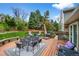 Backyard featuring a lush lawn and a well-furnished deck for outdoor relaxation at 10743 W Turtle Mtn, Littleton, CO 80127