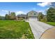 Inviting two-story home featuring a lush lawn, manicured landscaping, and a convenient attached two car garage at 10743 W Turtle Mtn, Littleton, CO 80127