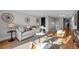 Inviting living area with stylish decor, including hardwood floors and neutral color scheme at 2523 N Humboldt St, Denver, CO 80205