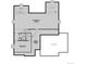 Basement floor plan displays recreation room, bedroom, bathroom, and unfinished storage space at 4735 Twelve Oaks Way, Castle Rock, CO 80104
