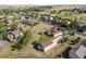 Panoramic aerial view of the neighborhood highlighting well-maintained homes and green spaces at 42340 Kingsmill Cir, Elizabeth, CO 80107