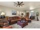 Cozy living room with plush seating, decorative lighting, and elegant decor at 42340 Kingsmill Cir, Elizabeth, CO 80107