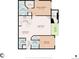 Here is a detailed floor plan showcasing the layout of the home, including the primary bedroom and balcony at 7394 S Alkire St # 307, Littleton, CO 80127