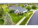 Aerial shot of a meticulously landscaped property, boasting lush greenery and a well-maintained lawn and garden at 8267 S Sicily Ct, Aurora, CO 80016