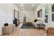 Bright and modern living room featuring hardwood floors and contemporary design at 717 Inca St, Denver, CO 80204