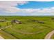 Beautiful aerial perspective of the property, surrounded by sprawling green fields and clear skies at 28495 La Donna Vista Ln, Elizabeth, CO 80107