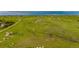 Extensive aerial view of the land, showing green pastures and homes in a rural setting at 28495 La Donna Vista Ln, Elizabeth, CO 80107