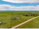 Expansive aerial view of the property, showcasing rolling green fields and scenic surroundings at 28495 La Donna Vista Ln, Elizabeth, CO 80107