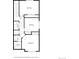 Detailed floor plan highlighting bedroom and bathroom placements, plus a laundry room upstairs at 28495 La Donna Vista Ln, Elizabeth, CO 80107
