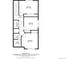 Detailed floor plan highlighting bedroom and bathroom placements, plus a laundry room upstairs at 28495 La Donna Vista Ln, Elizabeth, CO 80107
