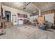 Spacious garage with plenty of storage space and an American Flag at 28495 La Donna Vista Ln, Elizabeth, CO 80107