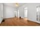 Spacious living room featuring hardwood floors, and large windows at 2841 Stout St, Denver, CO 80205