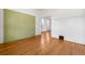 The room has hardwood floors, and neutral-colored walls at 2841 Stout St, Denver, CO 80205