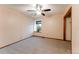 A comfortable bedroom with a ceiling fan and a bright window to let in the sunshine at 15491 E Wyoming Dr # A, Aurora, CO 80017