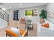 Bright living room with large window, modern furnishings, and fresh interior paint and trim at 1660 S Kingston Way, Aurora, CO 80012