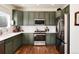 Well-equipped kitchen featuring stainless steel appliances and ample cabinet space at 4963 Collingswood Dr, Highlands Ranch, CO 80130