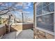Private balcony has stone accents on the exterior, with views of the neighborhood and sky at 13271 Holly St # D, Thornton, CO 80241
