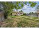View of the backyard with a well maintained lawn and wooden fence at 4591 S Pennsylvania St, Englewood, CO 80113