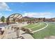 Outdoor amphitheater with terraced seating, a modern stage, and beautiful scenic views at 631 Felicity Loop, Castle Rock, CO 80109