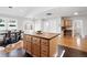 Open kitchen with large island and seating area at 3321 Stuart St, Denver, CO 80212