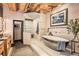 Well-appointed bathroom with free standing tub, glass shower and stylish finishes at 1792 Wynkoop St # 505, Denver, CO 80202