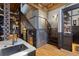 Unique staircase with exposed ductwork, wood treads, and a metal railing at 1792 Wynkoop St # 505, Denver, CO 80202