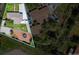 This aerial view shows the boundary lines of the property at 45 S Reed St, Lakewood, CO 80226