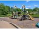 Community playground featuring slides, climbing structures, and soft ground covering at 7131 S Wenatchee Way # C, Aurora, CO 80016