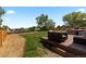 Spacious backyard with a deck and patio furniture, perfect for entertaining at 455 Saddlewood Cir, Highlands Ranch, CO 80126