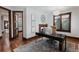 Bright home office with natural light, modern desk, and elegant decor at 467 Saint Paul St, Denver, CO 80206