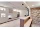 Basement bar with a unique design and built-in seating at 206 S 22Nd Ave, Brighton, CO 80601