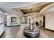A luxurious lobby with a seating area, water feature, elevators, and front desk at 601 W 11Th Ave # 815, Denver, CO 80204