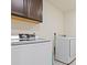 Modern laundry room with new front-load washer and dryer at 16345 Milwaukee St, Thornton, CO 80602