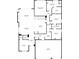 Detailed floor plan showcasing the layout of the home's main level, including dimensions and room placements at 438 Galaxy Dr, Castle Rock, CO 80108