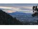 Breathtaking mountain and city view from a high vantage point, showcasing the property's location at 438 Galaxy Dr, Castle Rock, CO 80108