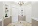 Grand entryway with tile flooring and built-in shelving at 1827 N Grant St # 502, Denver, CO 80203