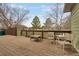 Wooden deck with outdoor furniture offering a relaxing backyard space at 12337 2Nd St, Parker, CO 80134