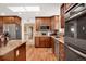 A kitchen boasts granite counters, stainless appliances, and ample storage space at 12337 2Nd St, Parker, CO 80134