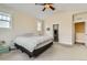Spacious bedroom with vaulted ceilings, carpet flooring, and two windows offering plenty of natural light at 2838 Cascade Creek Dr, Lafayette, CO 80026