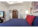 Tastefully decorated bedroom with comfortable furnishings and ample natural light at 968 Honey Berry Ct, Elizabeth, CO 80107