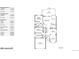 The home's floor plan showing the layout for the first story with dimensions for each room at 11560 River Run Cir, Commerce City, CO 80640