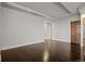 Dining room with hardwood floors and access to kitchen at 5455 Landmark Pl # 604, Greenwood Village, CO 80111