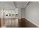 Spacious dining area with hardwood floors and large windows at 5455 Landmark Pl # 604, Greenwood Village, CO 80111