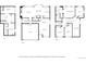Floorplan of the property, featuring three floors with bedroom, bathrooms, living room, dining area, and kitchen at 1461 Hickory Ct, Erie, CO 80516